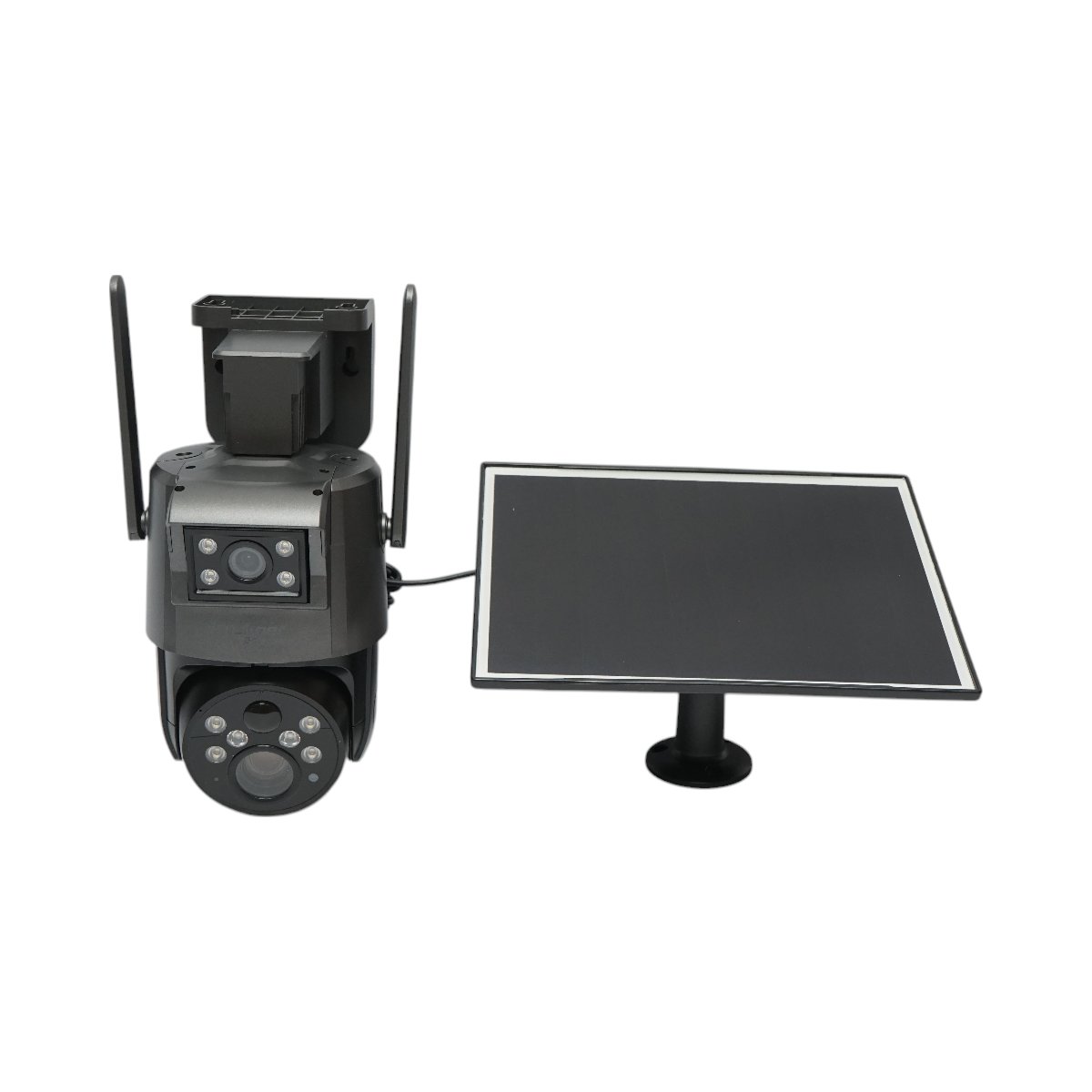Camera supraveghere lentila duala 6 MP, 4G, WIFI 2.4 GHz cu panou solar, baterie 10000 mAh, 360 grade PTZ, detectie umana PIR, night vision si aplicatie Ubox